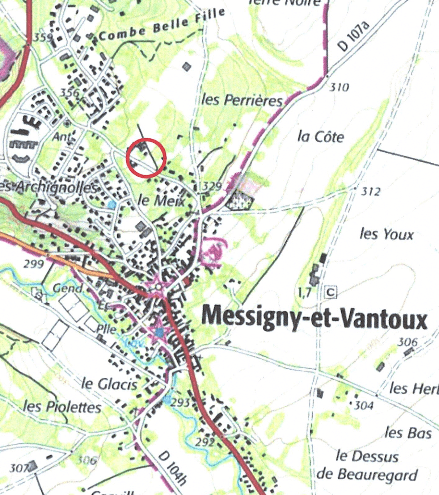 Terrain à vendre Messigny et Vantoux