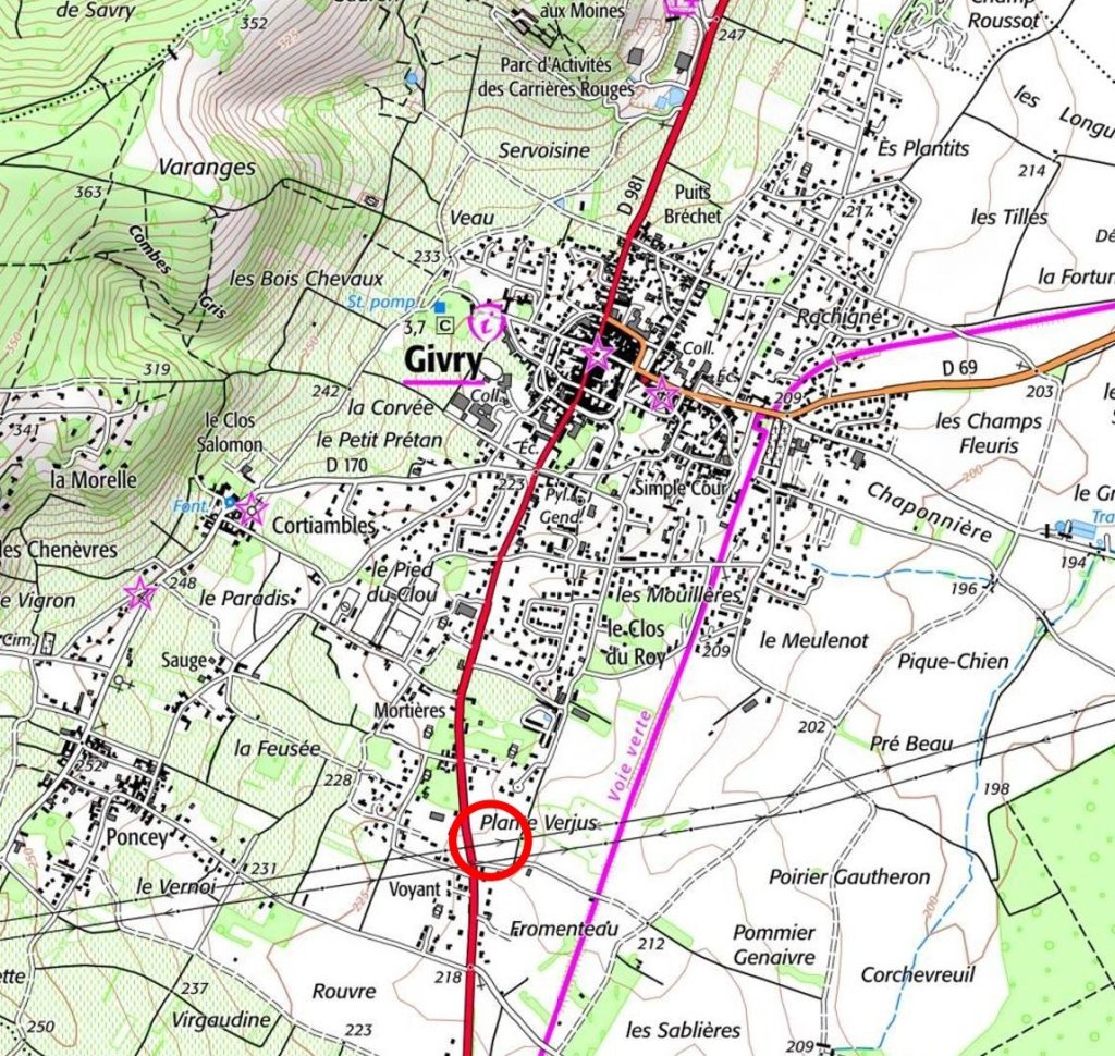 GIVRY- plan di situation