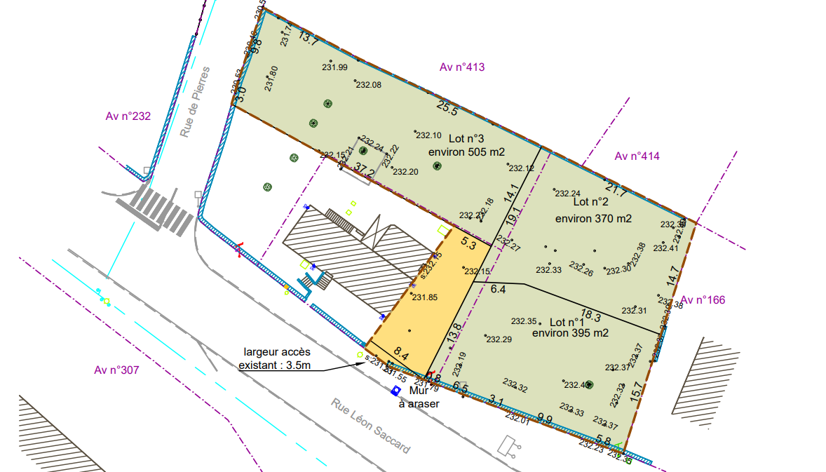 Lotissement Chagny Léon Saccard