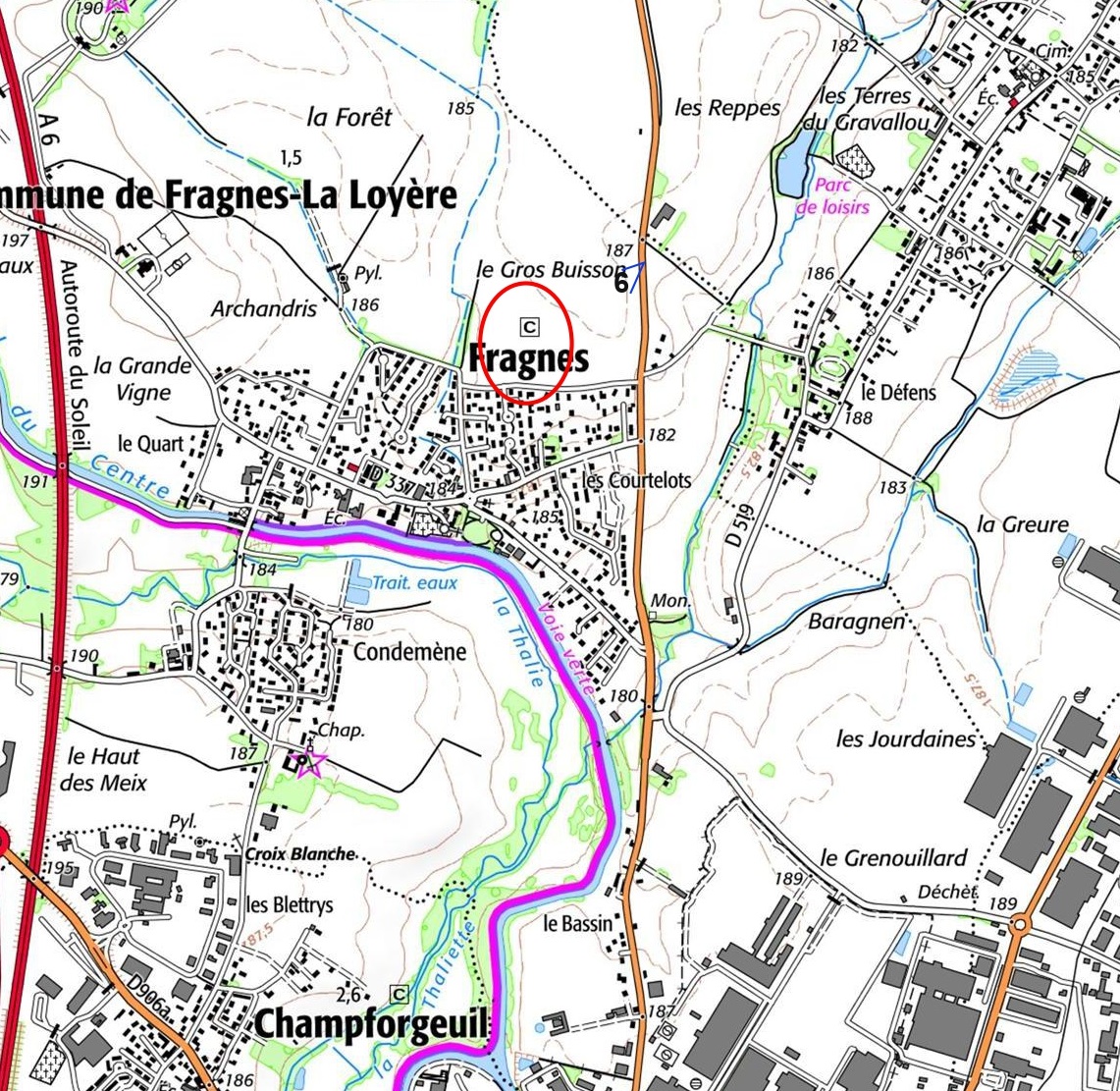 Terrain constructible à Fragnes