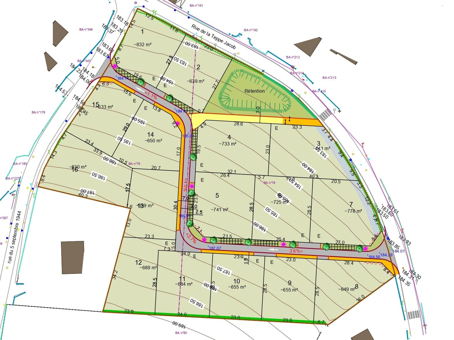Terrain à vendre à Cortelin - Saint Rémy - Lotissement « Les Coquelicots »
