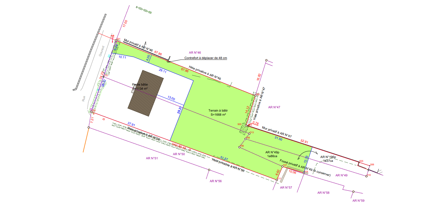 Terrains constructibles à Givry - Rue Gounod